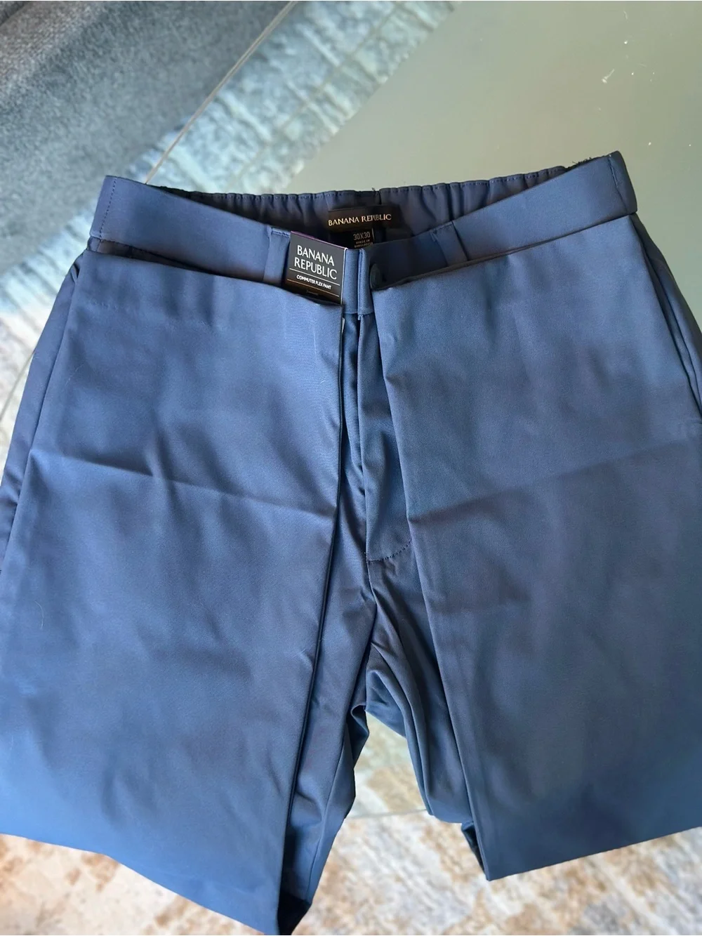Banana Republic Commuter Flex Pant - Navy Blue
